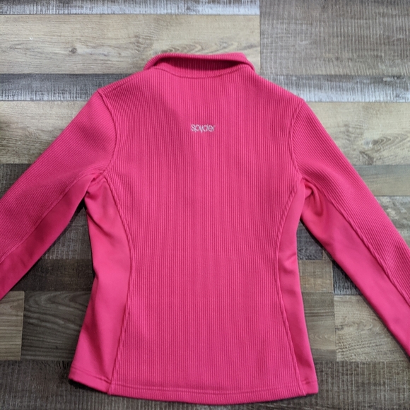 Spyder, pink quarter zip, women's small - Picture 2 of 8